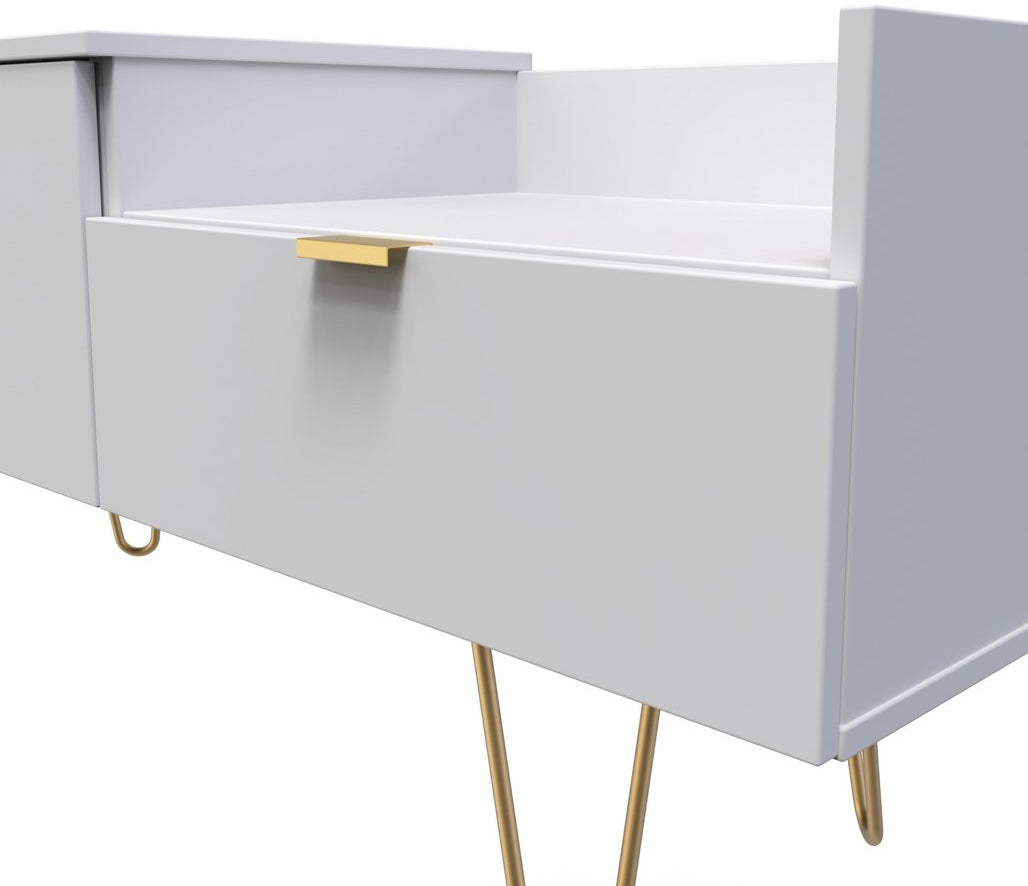 Hong Kong TV Console Unit with Gold Hairpin Legs