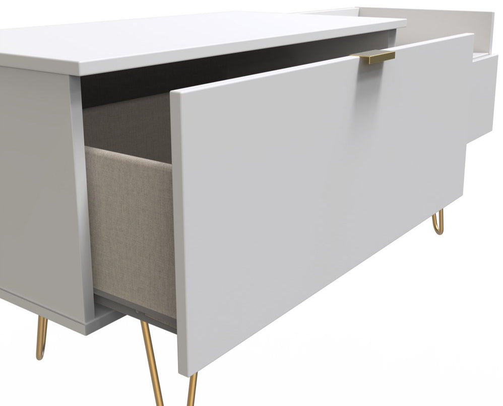 Hong Kong TV Console Unit with Gold Hairpin Legs