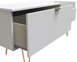 Hong Kong TV Console Unit with Gold Hairpin Legs