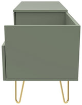 Hong Kong TV Console Unit with Gold Hairpin Legs