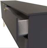 Hong Kong 2 Door 2 Drawer Sideboard with Gold Hairpin Legs