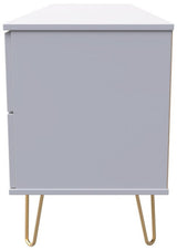 Hong Kong 2 Door 2 Drawer Sideboard with Gold Hairpin Legs