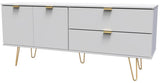 Hong Kong 2 Door 2 Drawer Sideboard with Gold Hairpin Legs