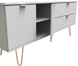 Hong Kong 2 Door 2 Drawer Sideboard with Gold Hairpin Legs