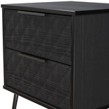 Harlequin 4 Piece Bedroom Set with Black Hairpin Legs