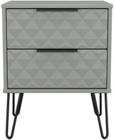 Harlequin 4 Piece Bedroom Set with Black Hairpin Legs