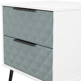 Harlequin 4 Piece Bedroom Set with Black Hairpin Legs