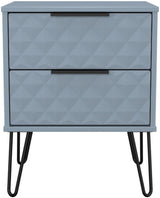 Harlequin 4 Piece Bedroom Set with Black Hairpin Legs
