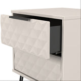 Harlequin 4 Piece Bedroom Set with Black Hairpin Legs