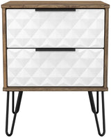 Harlequin 4 Piece Bedroom Set with Black Hairpin Legs