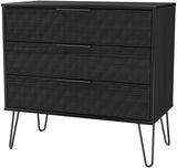 Harlequin 4 Piece Bedroom Set with Black Hairpin Legs