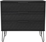 Harlequin 4 Piece Bedroom Set with Black Hairpin Legs