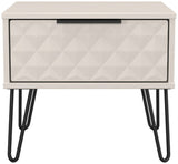 Harlequin 4 Piece Bedroom Set with Black Hairpin Legs