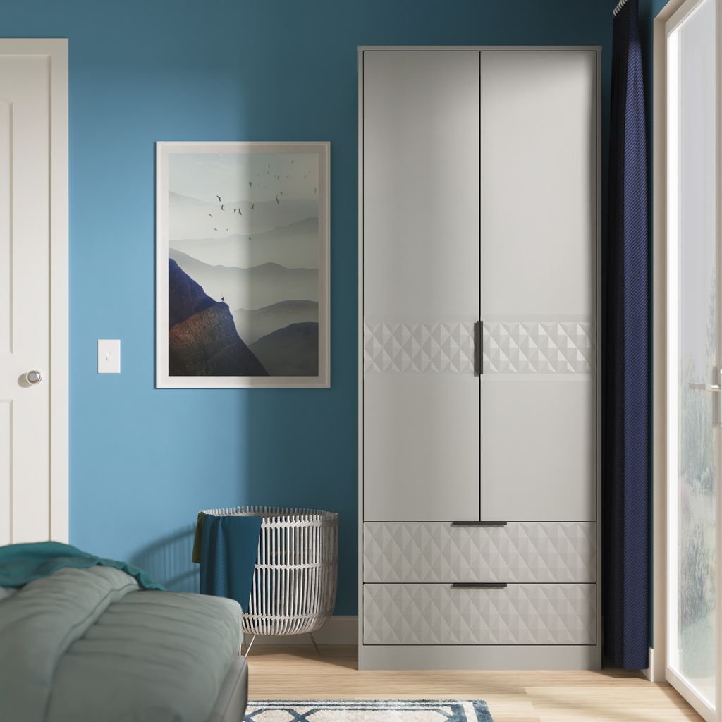 Harlequin 2 Drawer 2 Door Double Wardrobe
