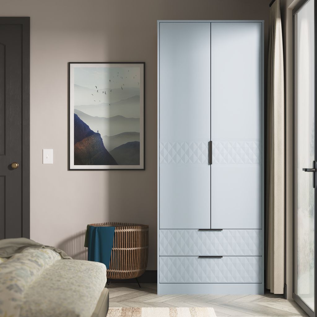 Harlequin 2 Drawer 2 Door Double Wardrobe
