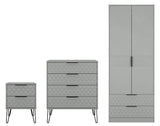 Harlequin 3 Piece Bedroom Set with Black Hairpin Legs