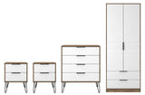 Harlequin 4 Piece Bedroom Set with Black Hairpin Legs