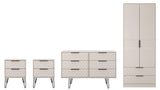 Harlequin 4 Piece Bedroom Set with Black Hairpin Legs