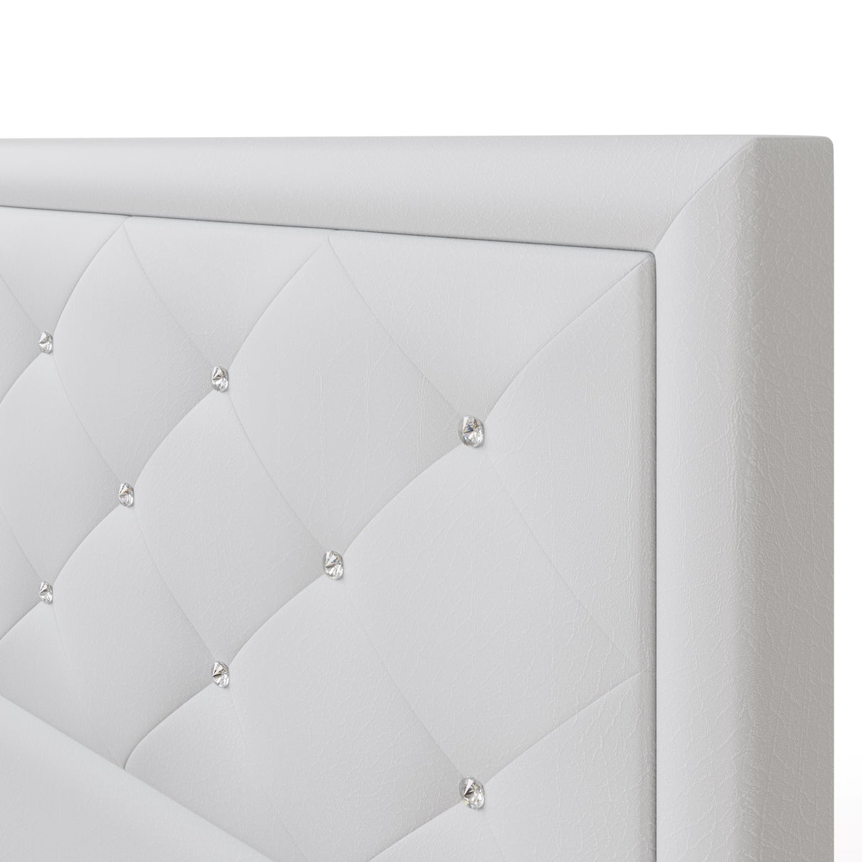 Hollywood Diamante Backed Ottoman Bed