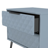Harlequin 2 Drawer Midi Chest with Black Hairpin Legs