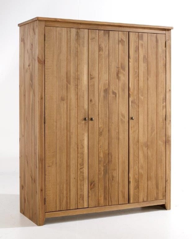 Havana Pine 3 Door Wardrobe