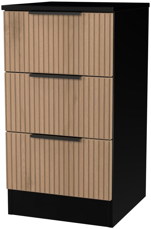 Java 3 Drawer Bedside Table