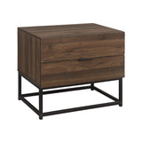 Houston Walnut 2 Drawer Bedside