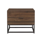 Houston Walnut 2 Drawer Bedside