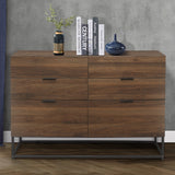 Houston Walnut 6 Drawer Chest