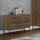 Houston Walnut 6 Drawer Chest