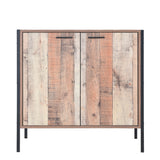 Hoxton Rustic Industrial 2 Door Shoe Cabinet