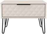 Harlequin 1 Drawer Midi Chest with Black Hairpin Legs
