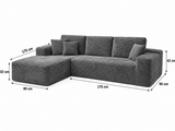 Cove Boneless Compressed Corner Chaise Sofa