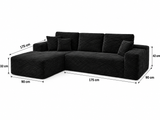 Cove Boneless Compressed Corner Chaise Sofa