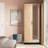 Java Tall Mirrored 2 Door Double Wardrobe