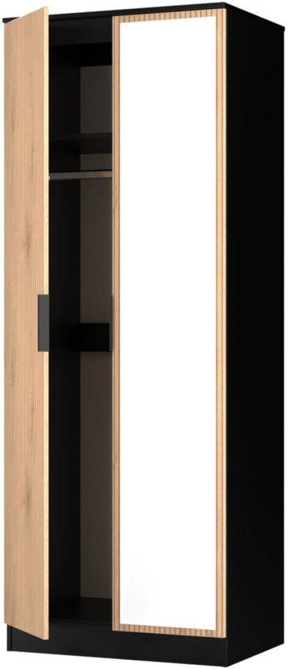 Java Tall Mirrored 2 Door Double Wardrobe
