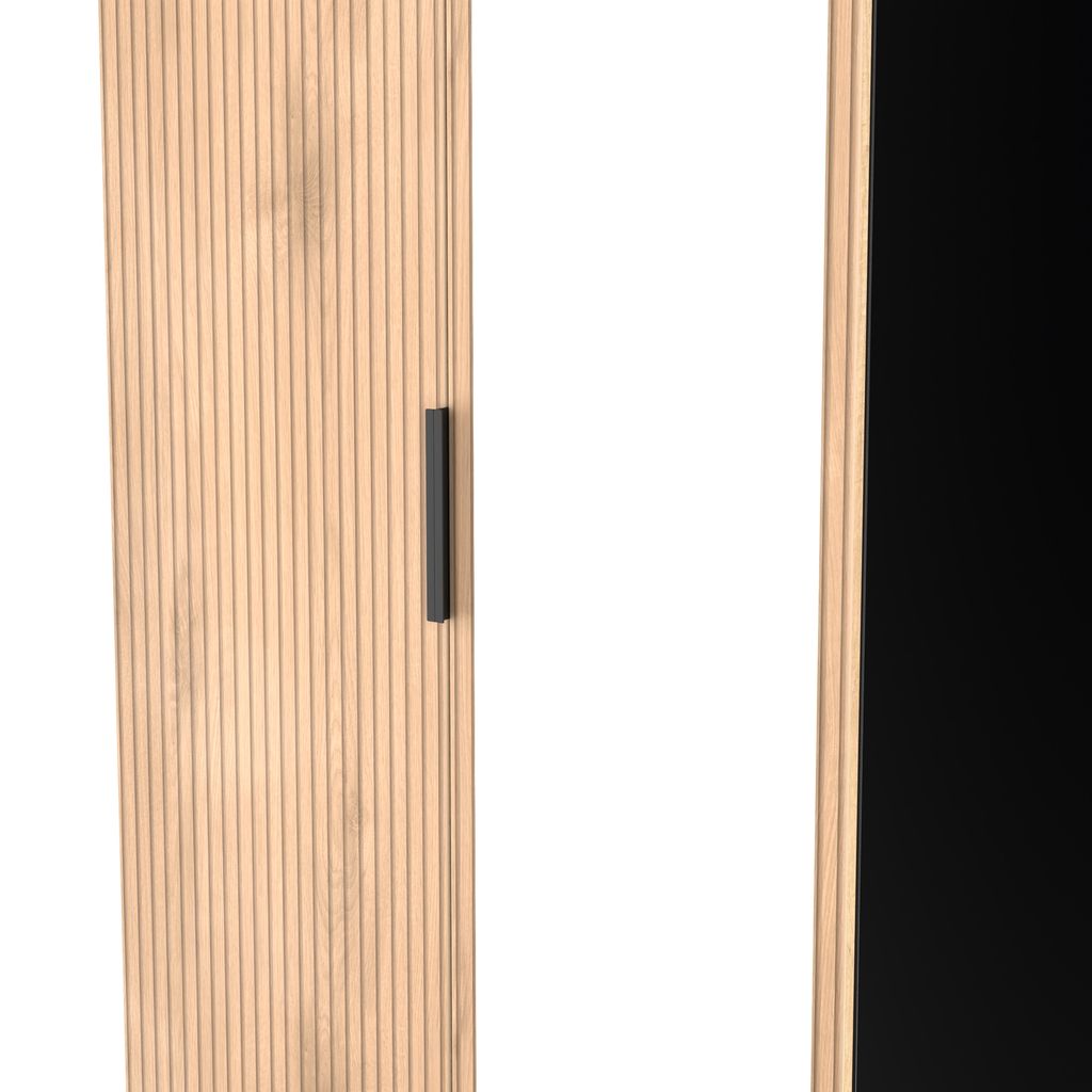 Java Tall Mirrored 2 Door Double Wardrobe