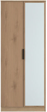 Java Tall Mirrored 2 Door Double Wardrobe