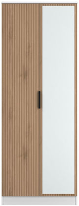 Java Tall Mirrored 2 Door Double Wardrobe