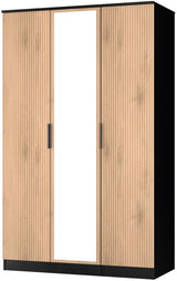 Java Mirrored 3 Door Triple Wardrobe