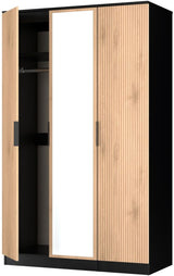 Java Mirrored 3 Door Triple Wardrobe