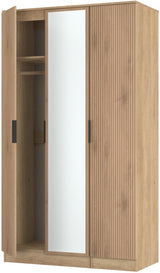 Java Mirrored 3 Door Triple Wardrobe