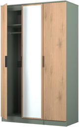 Java Mirrored 3 Door Triple Wardrobe