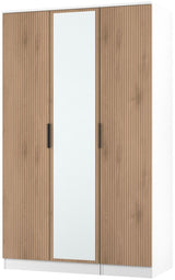 Java Mirrored 3 Door Triple Wardrobe
