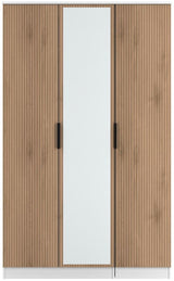 Java Mirrored 3 Door Triple Wardrobe
