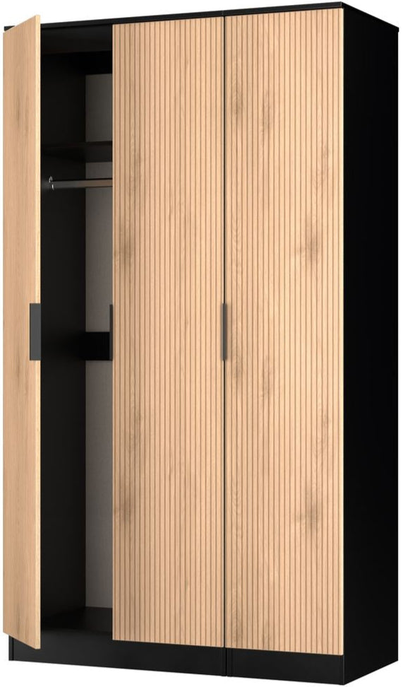 Java Tall 3 Door Triple Wardrobe