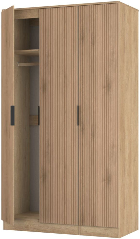 Java Tall 3 Door Triple Wardrobe