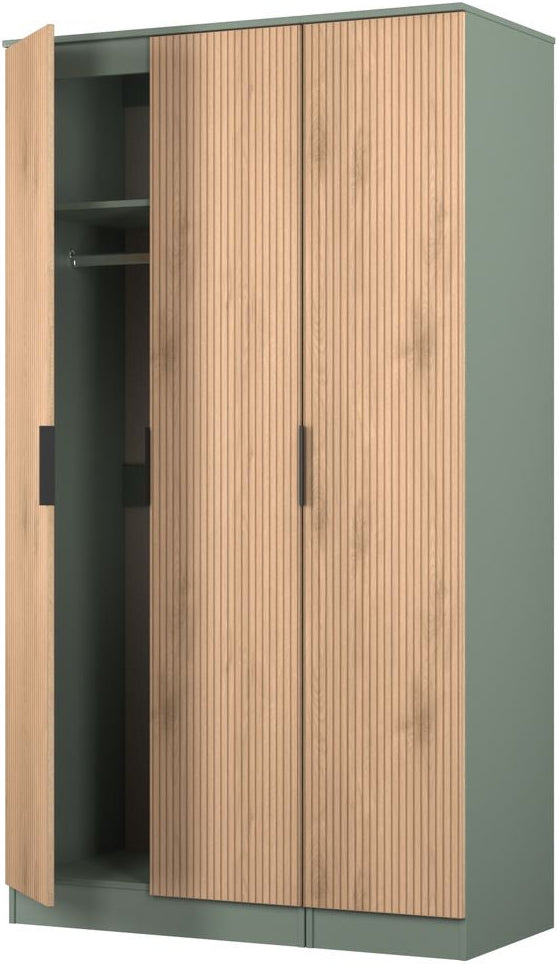 Java Tall 3 Door Triple Wardrobe