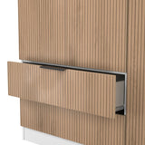 Java Tall 2 Drawer 3 Door Triple Wardrobe
