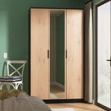 Java Tall Mirrored 3 Door Triple Wardrobe